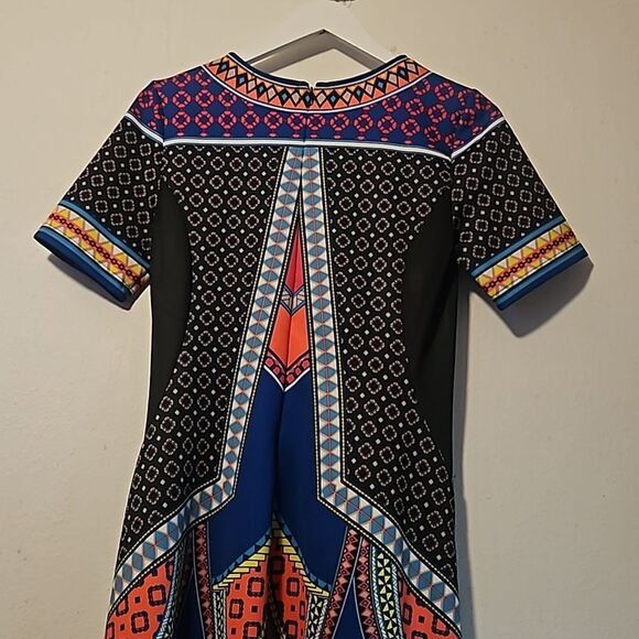 Flying Tomato multicolor bold pattern  mini dress  Large - Picture 6 of 7